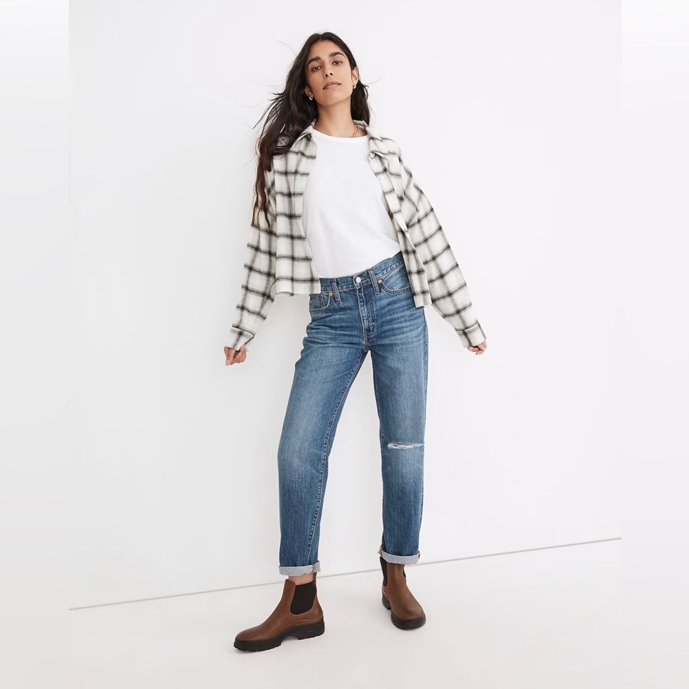 NWT MADEWELL SLOUCHY BOYFRIEND JEANS SZ 33